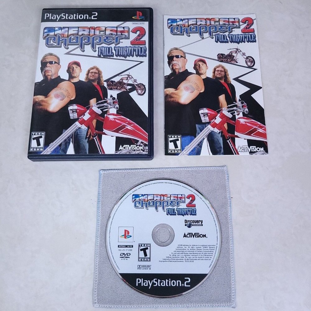 AMERICAN CHOPPER 2 FULL THROTTLE PlayStation 2 PS2 Complete Tested